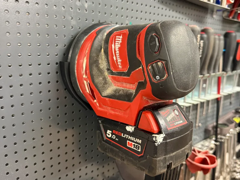 Orbital sander wall mount/Pegboard mount