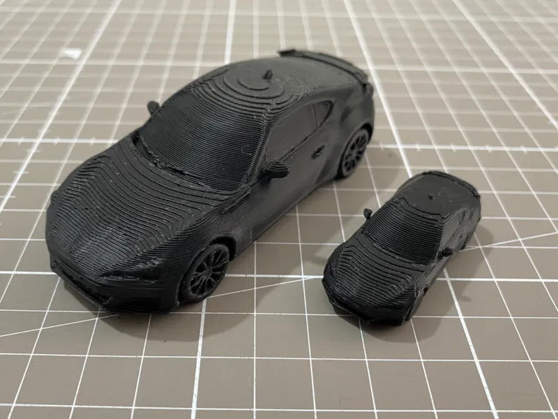 subaru brz in scala 1.100 e 1.50 per architettura