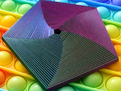 Pentagon Fidget Soothing & Hypnotic Design