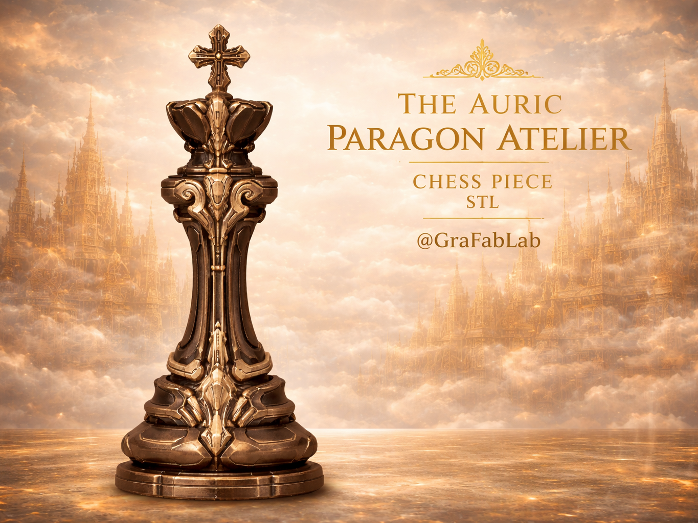 The Auric Paragon Atelier "King" - chess piece