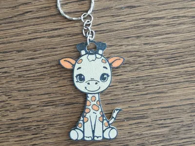 Cute Giraffe Keychain