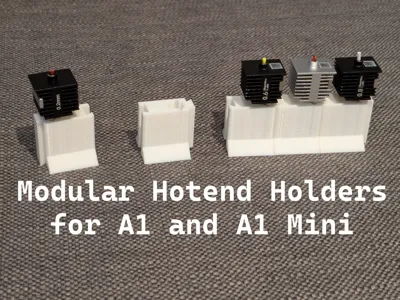 Modular Hotend Nozzle Holder for A1 and A1 Mini