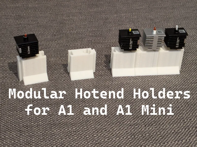 Modular Hotend Nozzle Holder for A1 and A1 Mini