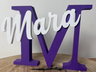 Lettera da Tavolo M di Mara Decorativa