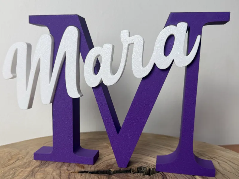 Lettera da Tavolo M di Mara Decorativa