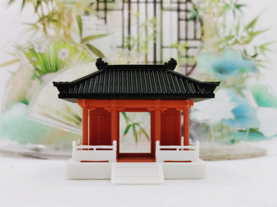 Chinese-style gate, ancient building gate, red gate, ancient ...