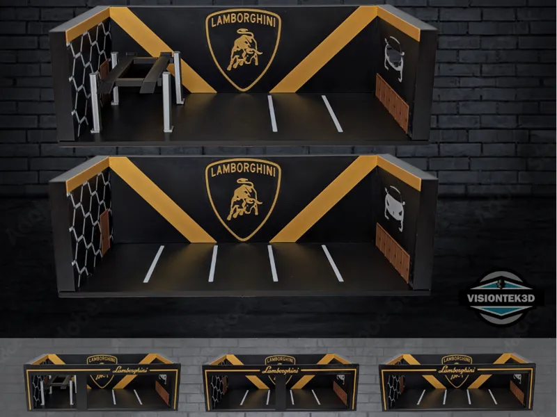 1:64 Scale Garage Diorama - Lamborghini