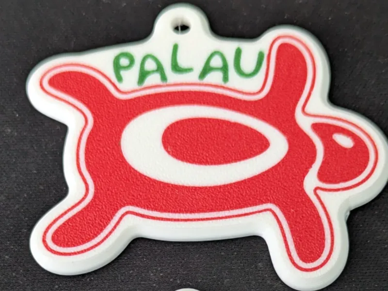 Turtle Palau Keychain