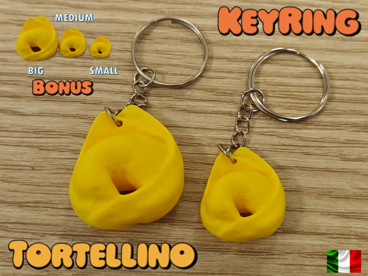 Tortellino Keychain by TuttoLandPrint MakerWorld: Download Free 3D Models - 3D model önizlemesi