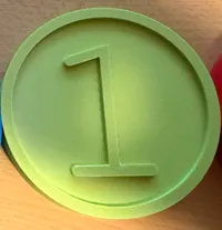 Coin 1 w/o Supports in two Parts 