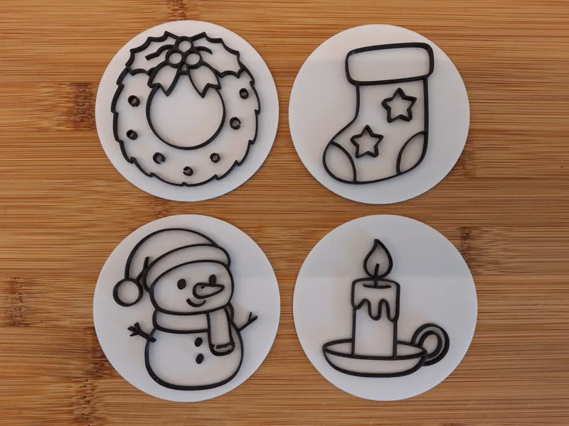 Sensory play : Christmas II stamp set