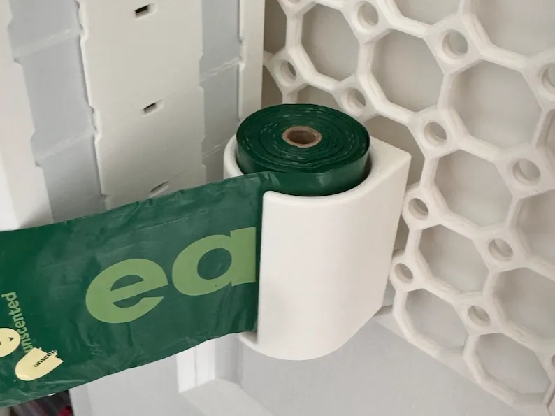 Poop bag holder for Pegboard