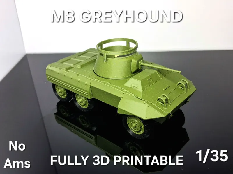 M8 GREYHOUND 1/35 WWII U.S ARMY ARMORED VEHICLE