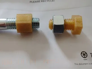 Half inch UNC nut and bolt