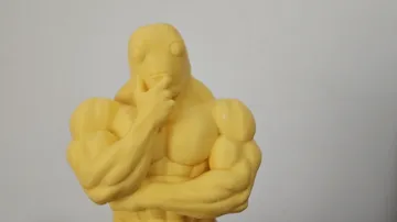 Modelo para impresión 3D: 魔鬼肌肉奶龙-思考者-办公室摆件 — vista de referencia 5