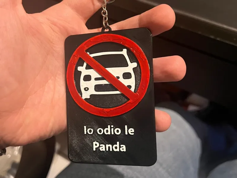 Targhetta Fiat Panda “Divieto”