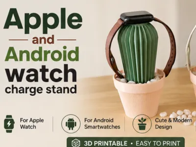 Cactus watch stand for Apple and Android Watch