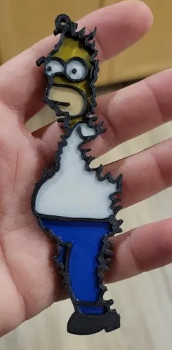 HOMER SIMPSON BUSH ORNAMENT