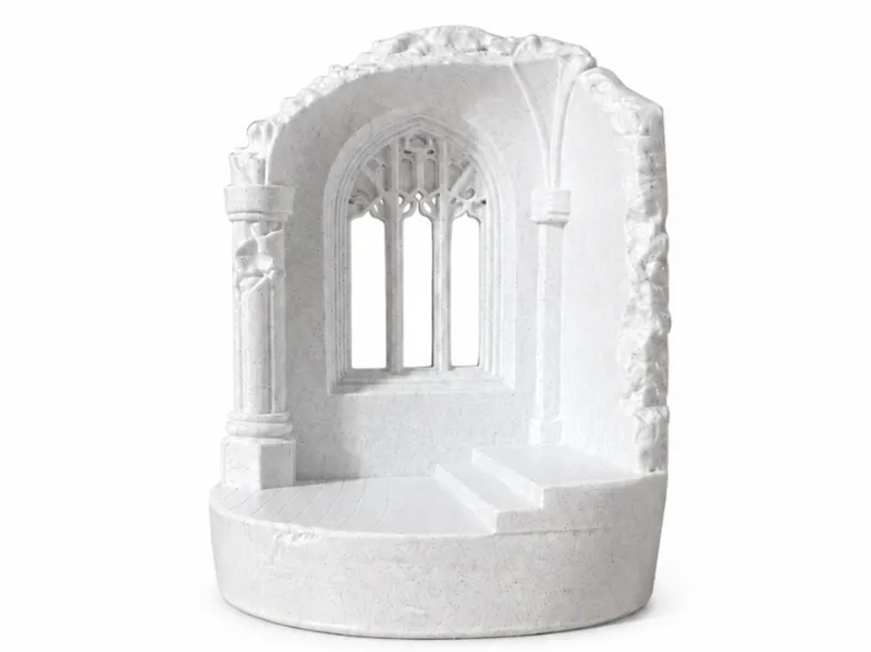 Gothic cathedral in ruins