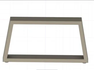 Trapezförmige Fensterbank-Erhöhung (12cm hoch)