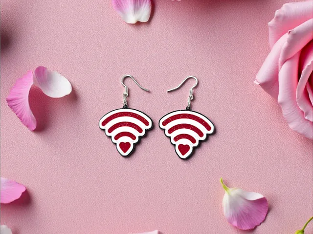 Love signal earrings