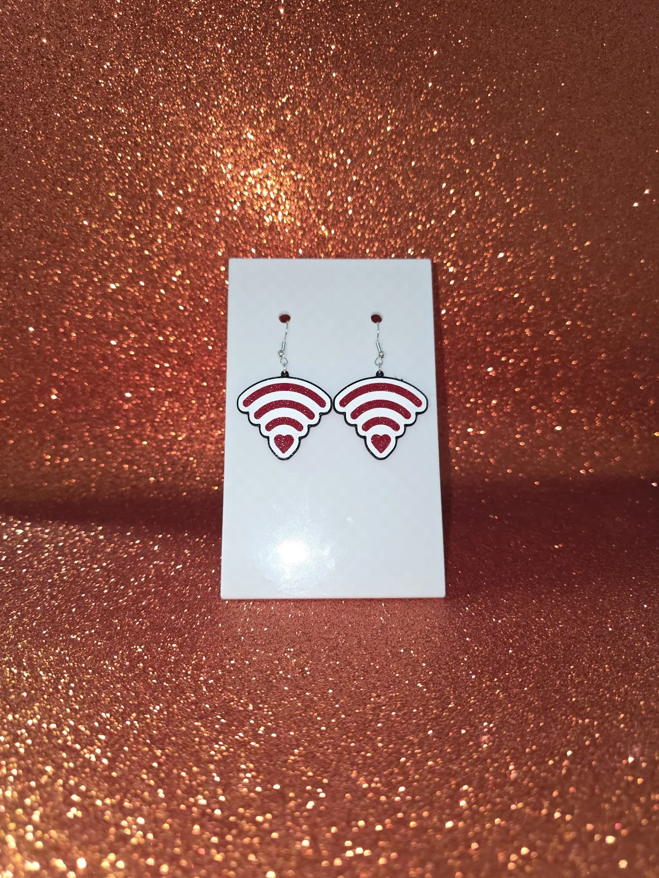 Love signal earrings view 2