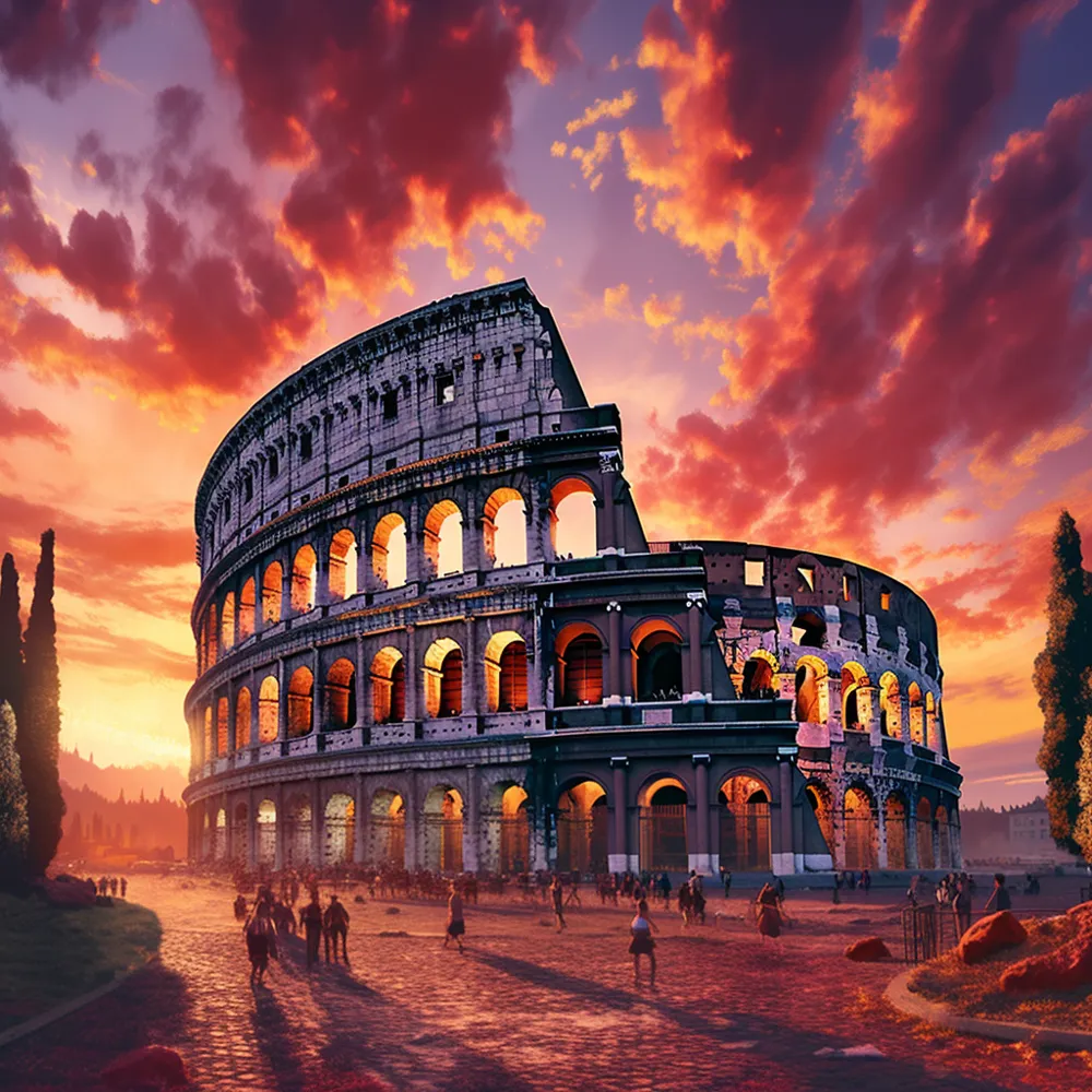 Sunset At The Coliseum Il Colosseo Roma By Archork MakerWorld Sunset At The Coliseum Il Colosseo Roma By Archork MakerWorld