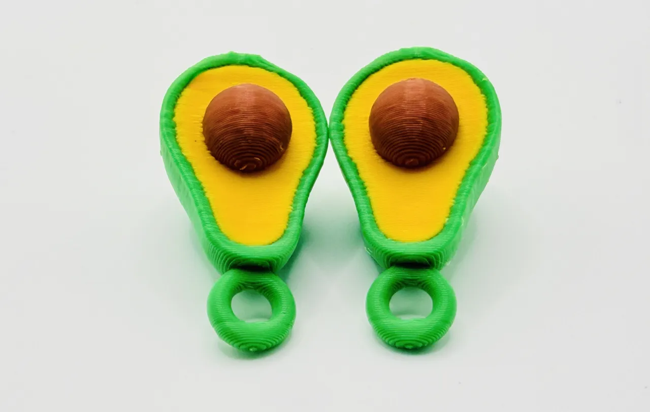 Cute Avocado Drop Earrings - Fun Food Jewelry view 3