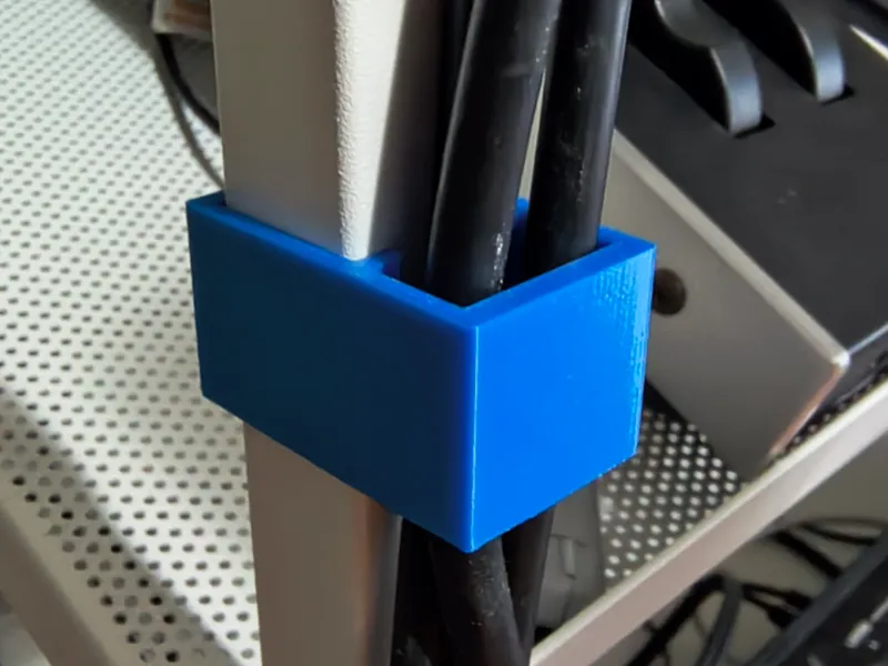 Cable clips for Ikea Platsa shoe rack