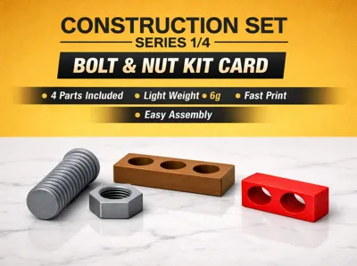 3‑Part Bolt & Nut Construction Set!!!