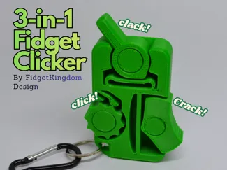 Fidget Clicker 3-in-1 (Print in Place!)