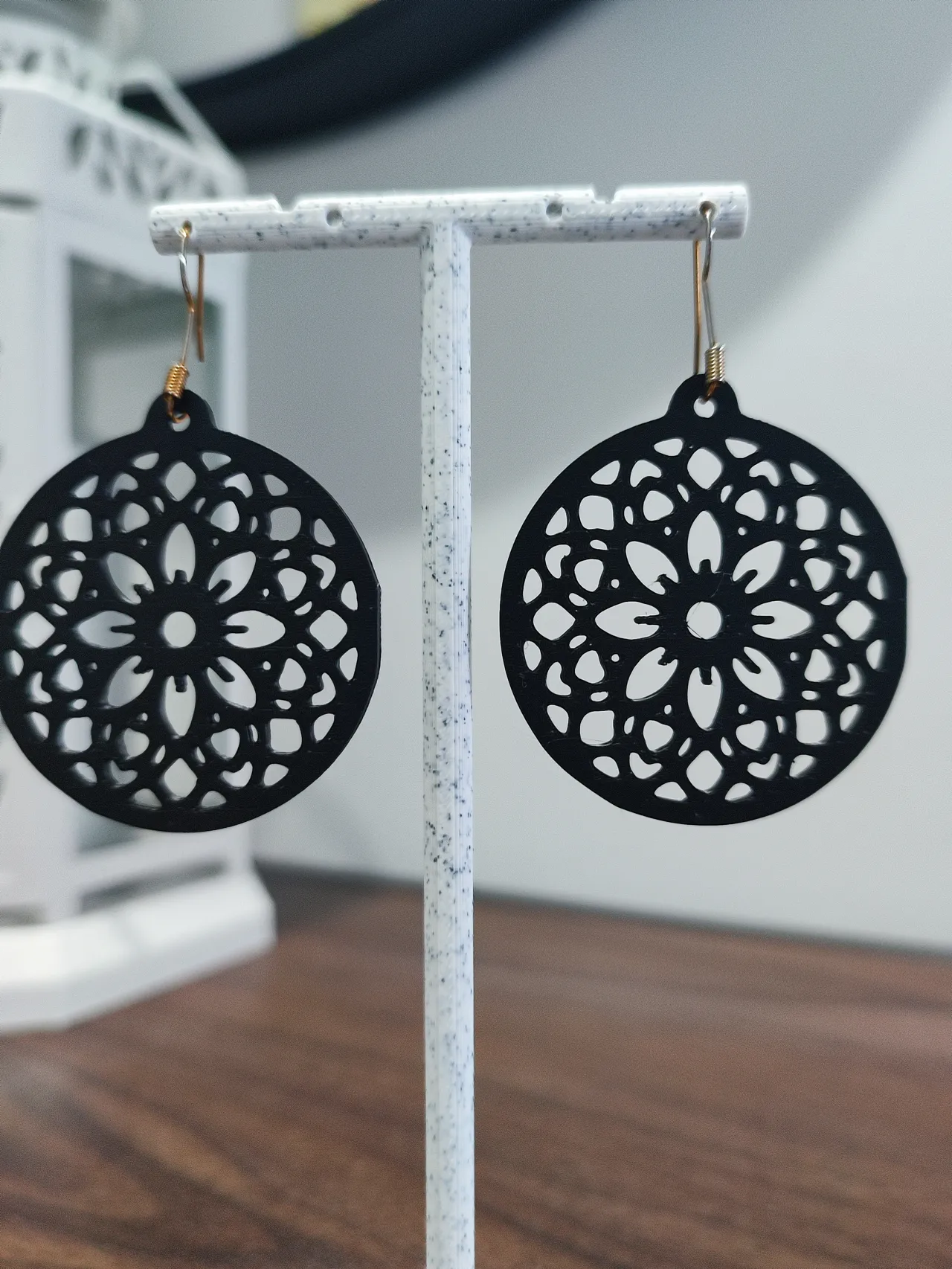 Aretes Flor de Loto Nocturna view 3