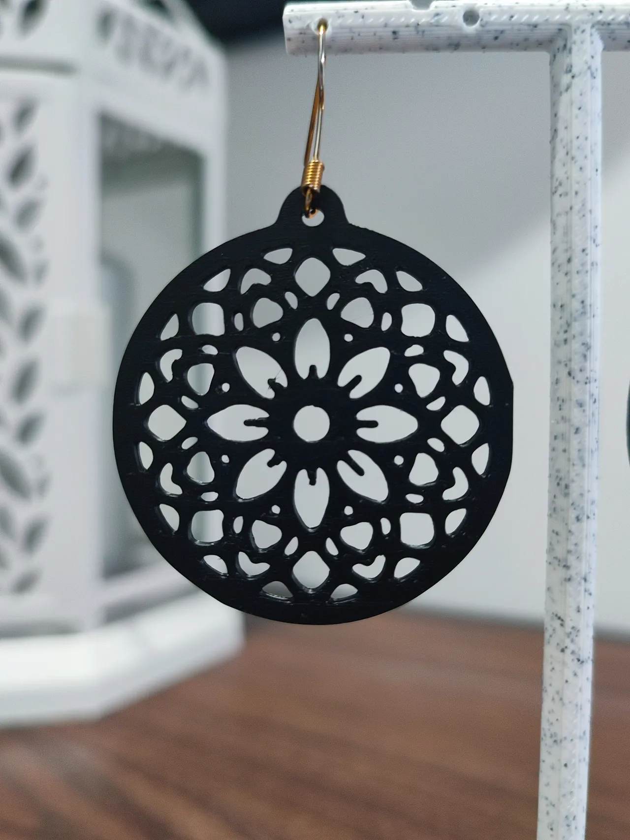 Aretes Flor de Loto Nocturna view 4