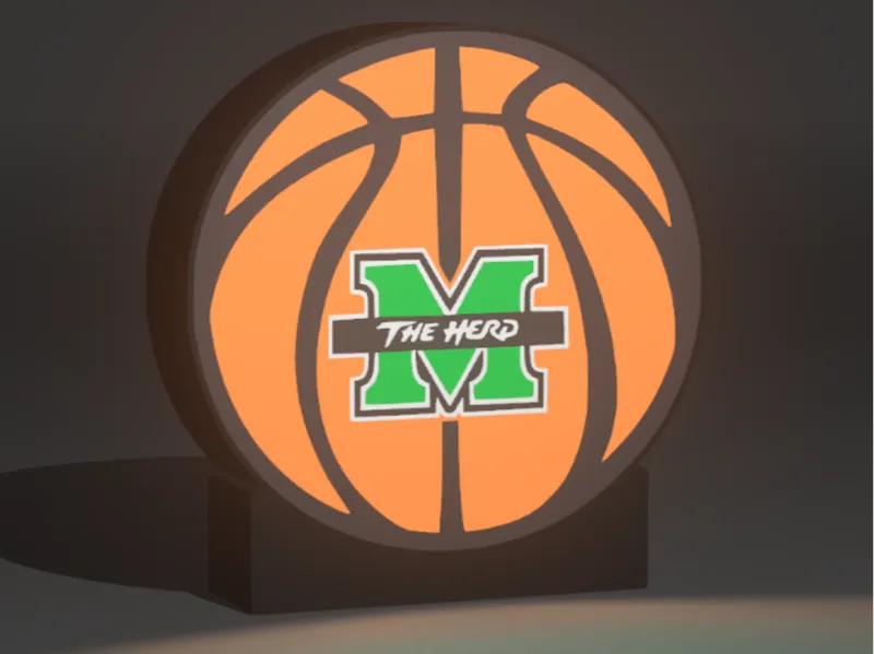 Marshall University Basketball Lightbox