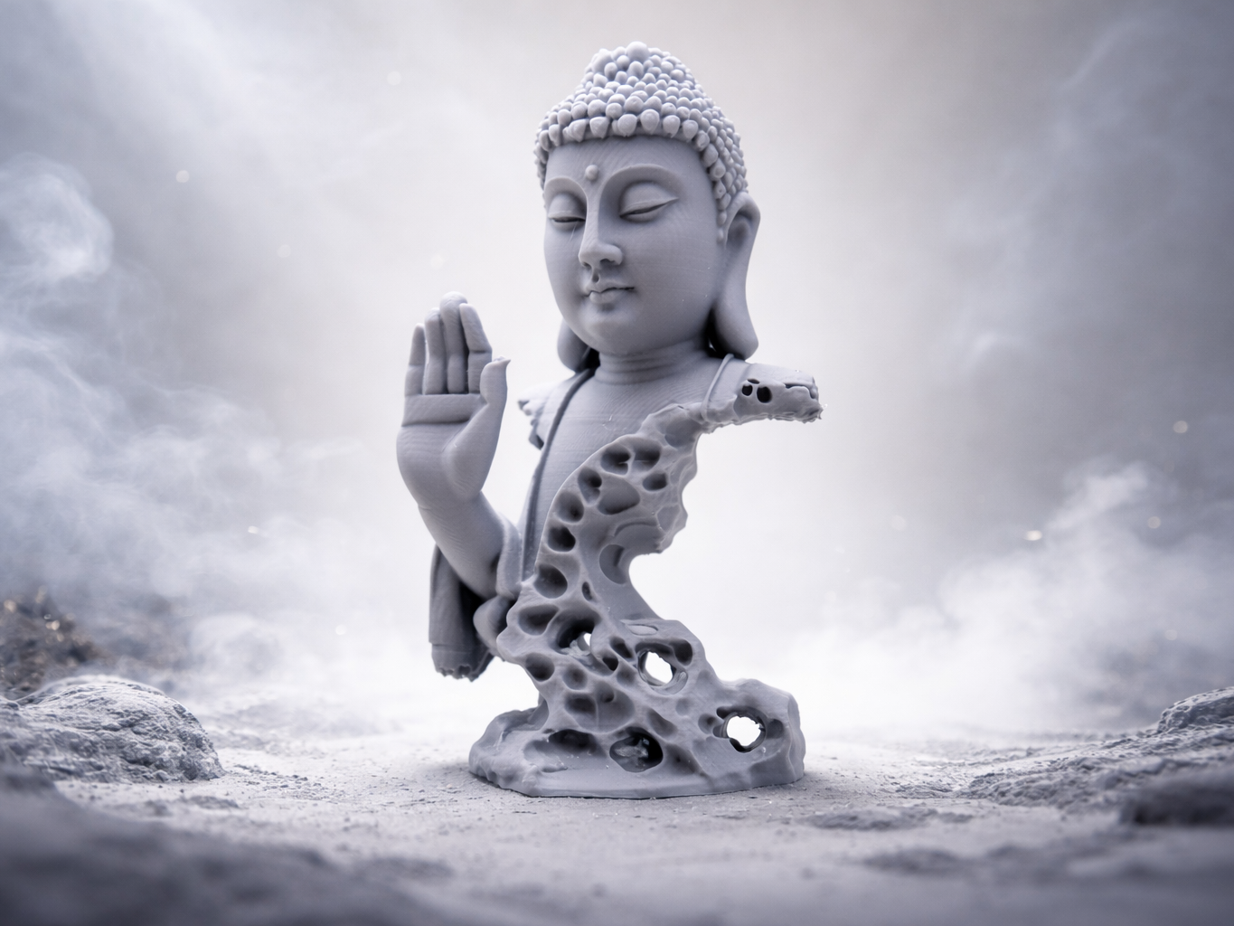 Zen Buddha – Minimalist Sculptural Figure