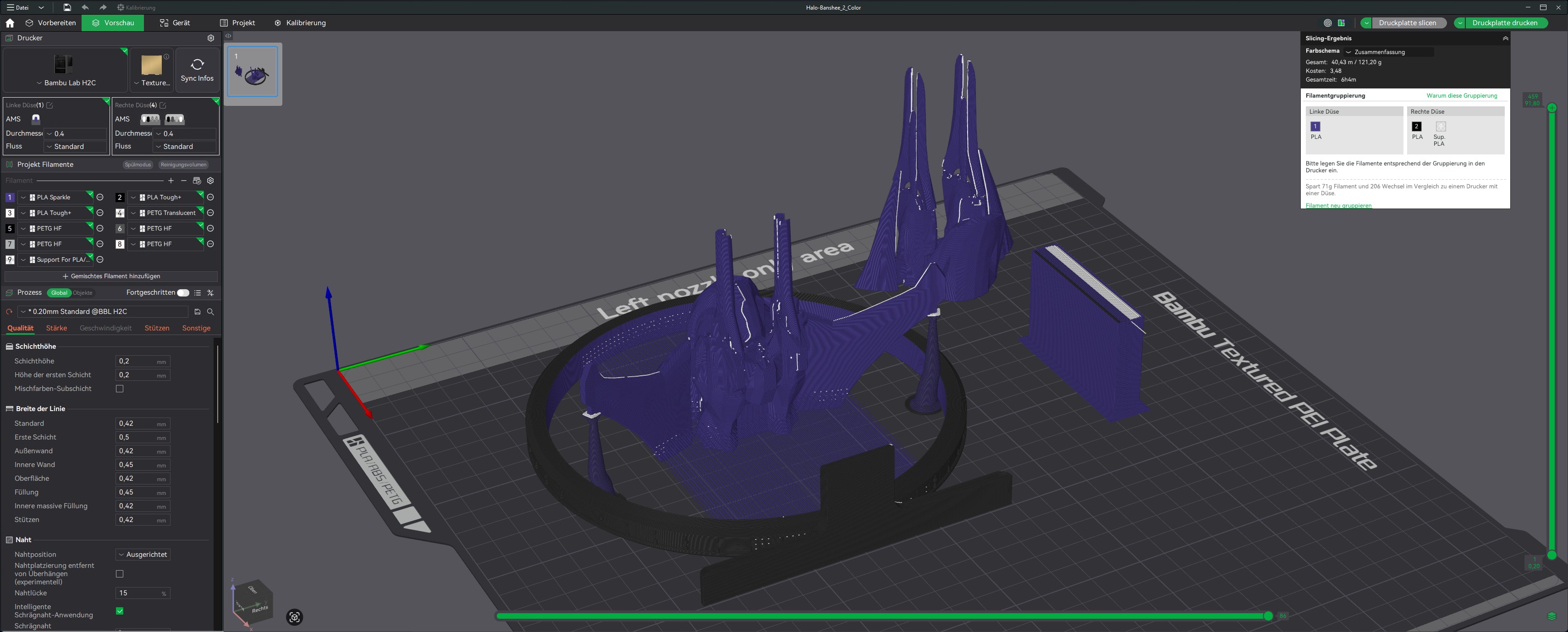 Miniatura 4 do modelo 3D Halo Space Banshee String Art