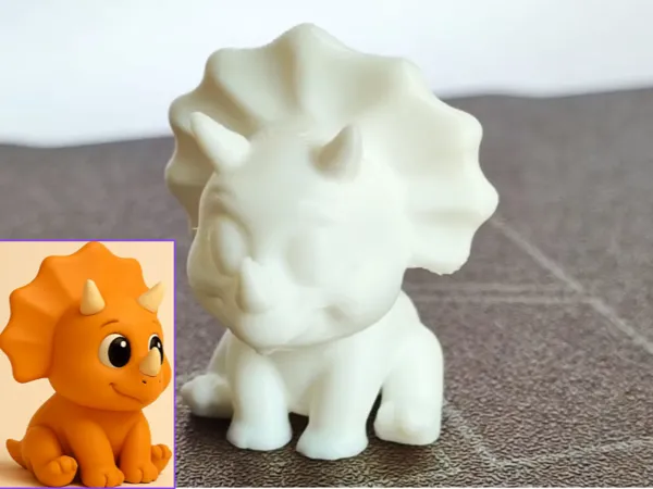 Mignon dinosaure Tricératops