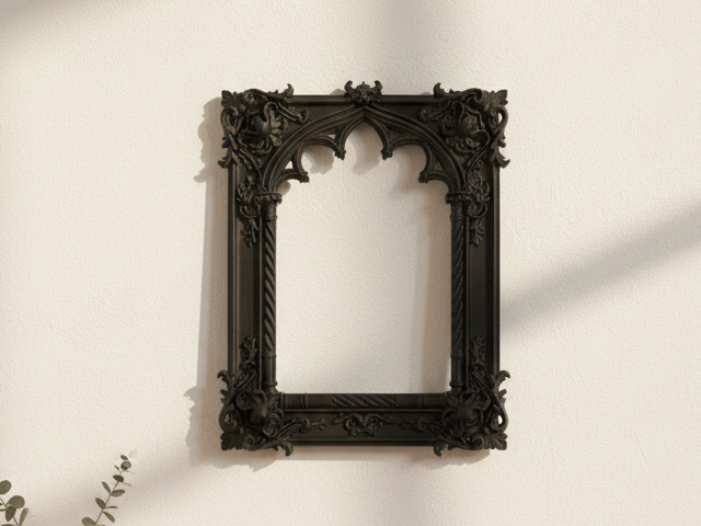 Gothic Mirror Frame: The Cathedral Window