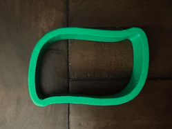 3.5" Curved/Waved Shaped Rectangle Cookie Cutter