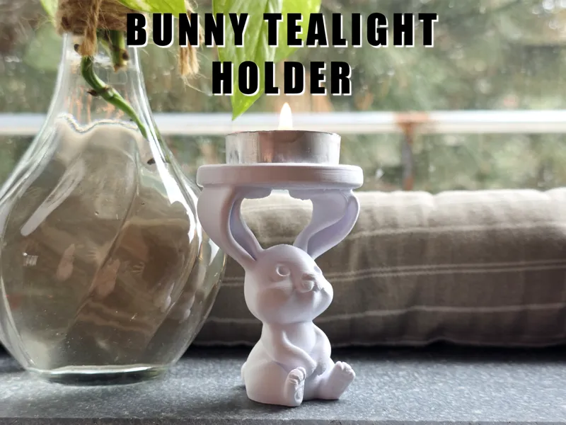 Bunny tealight holder