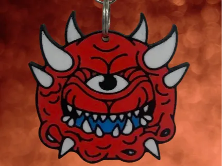 Cacodemon Keychain