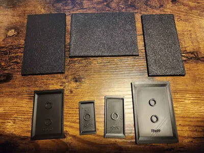 Rectangle Bases for Tabletop Game Minis - 10 Sizes