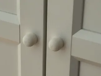 Ikea Billy Oxberg door knob replacement