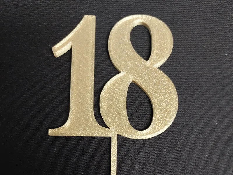 18 cake topper