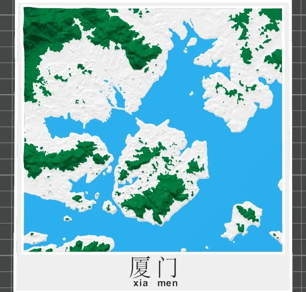 厦门市地形图