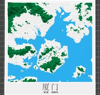 厦门市地形图