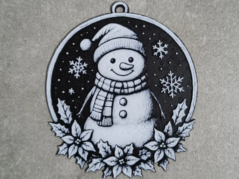 Snowman Christmas ornament