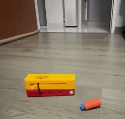 KIAP rubberband Nerf foam dart blaster portable