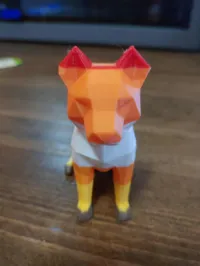 Low Poly Dog 75%