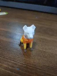 Low Poly Dog 50%